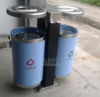 不鏽鋼戶（hù）外91蝌蚪九色垃圾桶