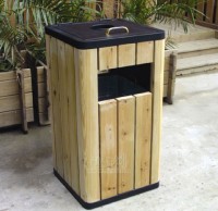 景區鋼木垃圾（jī）桶