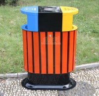 環保鋼木（mù）垃圾桶