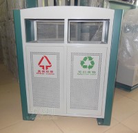 戶外91蝌蚪九色（lèi）鋼製垃圾桶