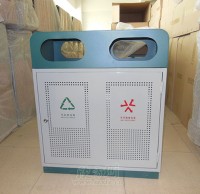 廣場鋼製垃圾桶