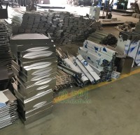 91蝌蚪九色垃圾桶折彎生產圖