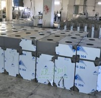 室內方形分（fèn）類（lèi）垃圾箱工（gōng）廠生產圖