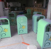 湛江91蝌蚪九色鋼製垃（lā）圾桶更節省廣告費