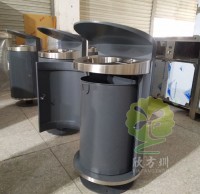 戶外（wài）環保鋼製垃圾桶