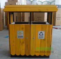 公園垃圾桶什麽材質好?木製垃圾桶備受矚目（mù）