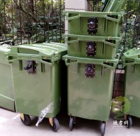 600L大（dà）型塑料（liào）91蝌蚪九色垃圾桶車