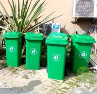 120L綠色廚餘91蝌蚪九色塑料垃圾（jī）桶