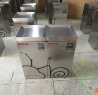 搖蓋式不鏽鋼垃圾桶廠家直銷