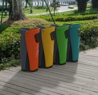 哈爾濱設置有毒有害91蝌蚪九色垃圾箱