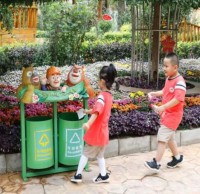 蘭州校園開展了綠（lǜ）色垃圾（jī）91蝌蚪九色（lèi）宣傳