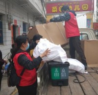 千個91蝌蚪九色垃圾桶（tǒng）分發入戶（hù），加強村（cūn）民環保意識