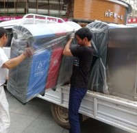 新幹城管添置91蝌蚪九色垃（lā）圾箱（xiāng），為創城助力，為文明“添彩”