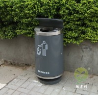 戶外深圳市政道路鴨嘴垃圾桶