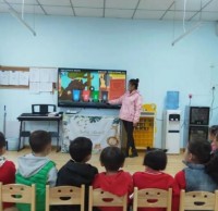 黃堡鎮第二幼兒園開（kāi）展垃圾91蝌蚪九色宣傳活動