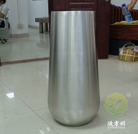 室內酒店商場拉絲不鏽（xiù）鋼本色花盆