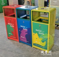 加厚組合式三（sān）色（sè）不鏽鋼分（fèn）類垃圾桶