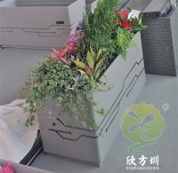 城市廣場長方形304不鏽鋼花箱