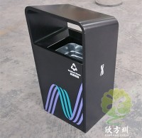 戶外廣場加厚不鏽鋼垃圾桶果皮箱