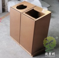 商場不鏽（xiù）鋼金屬垃圾桶圖（tú）片工廠定做