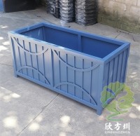 戶外（wài）隔（gé）斷（duàn）長方形烤漆不鏽鋼花箱