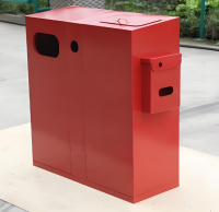 戶外防靜電金屬91蝌蚪九色垃圾（jī）箱智慧城市（shì）環保設（shè）施（shī）的創新實踐