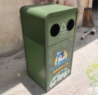 南昌海（hǎi）洋公園海洋主題UV打印不鏽（xiù）鋼垃圾桶定製案例（lì）