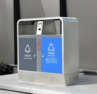環衛雙分（fèn）類不鏽鋼垃圾桶，為現（xiàn）代城市注入綠色靈魂
