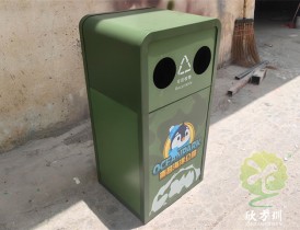 南昌海洋公園海洋主題UV打印不鏽鋼（gāng）垃圾桶定製案例