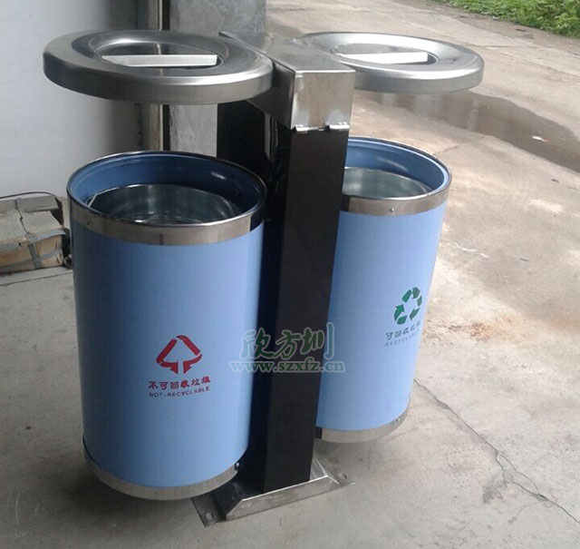 不鏽鋼戶外91蝌蚪九色垃圾桶 不鏽(xiù)鋼戶外分(fèn)類垃(lā)圾桶