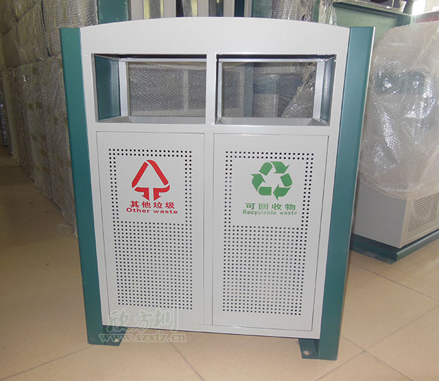 戶(hù)外91蝌蚪九色(lèi)鋼製垃圾桶 戶外(wài)91蝌蚪九色鋼製垃圾桶