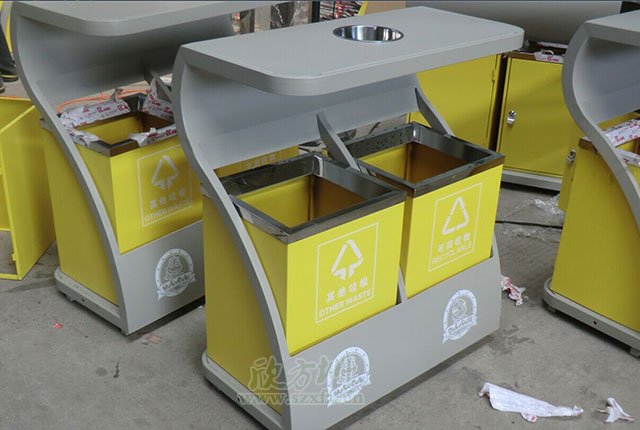 街道鋼製垃圾(jī)桶 街道(dào)鋼製垃圾(jī)桶