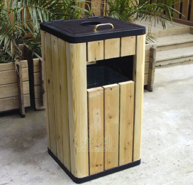 景區鋼(gāng)木垃圾桶 景區鋼木(mù)垃圾(jī)桶(tǒng)