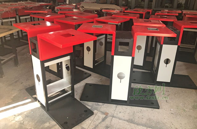 展翅91蝌蚪九色垃圾（jī）桶半成品圖